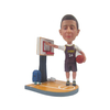Basketball Player Bobble Head with Background