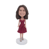 Female Casual Bobbleheads In Nice Dress