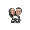 Custom Couples Bobbleheads Driving The Car