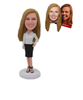Custom Female Bobblehead Gift for Female Employee