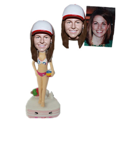 Handmade Personalized Bobblehead Volleyball