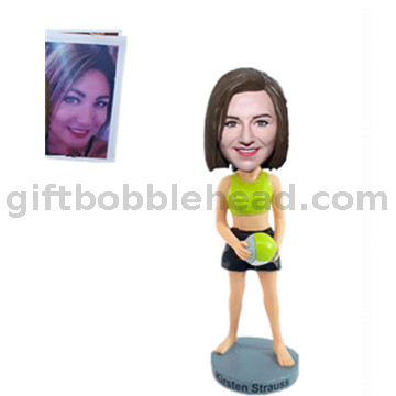 Unique Valentine's Day Gift Bobblehead Made From Photo Volleyball Bobble Head