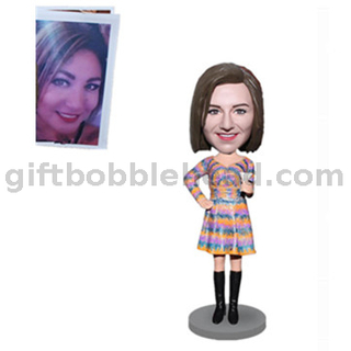 Custom Handmade Gift for Girlfriend Female Bobble Head